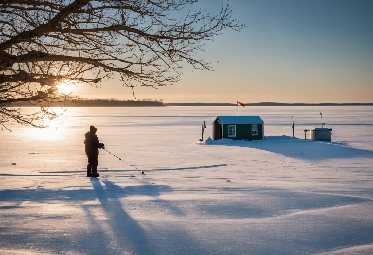 Lake Winnibigoshish ice fishing